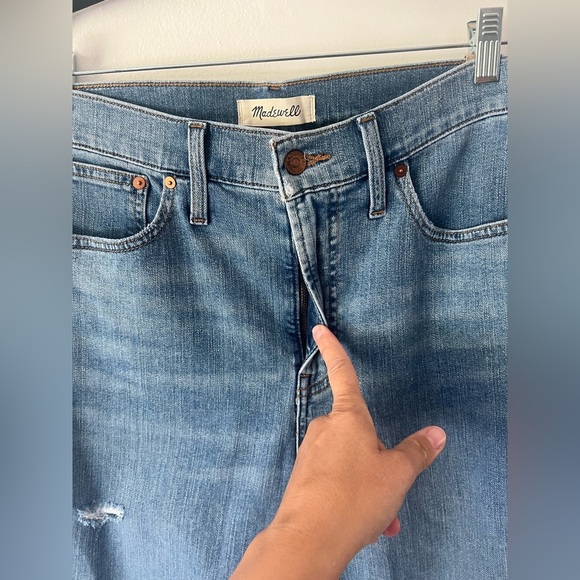 Madewell The Perfect Vintage Jean High-Rise Raw Hem Magic Pockets Size 29 NWT - Picture 4 of 10